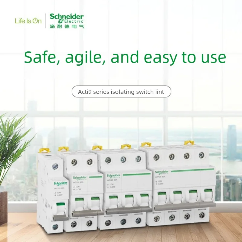 Schneider Electric Acti 9 iINT125 Miniature Isolator Switch 3P 32A 63A High Quality Reliable Performance for Circuit Protection