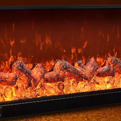 

Smart Silent Automatic Water 3D Electric Fireplace LED Flame TV Stand Decorative 5-Year Warranty Metal Stand Hotels US Plug Type