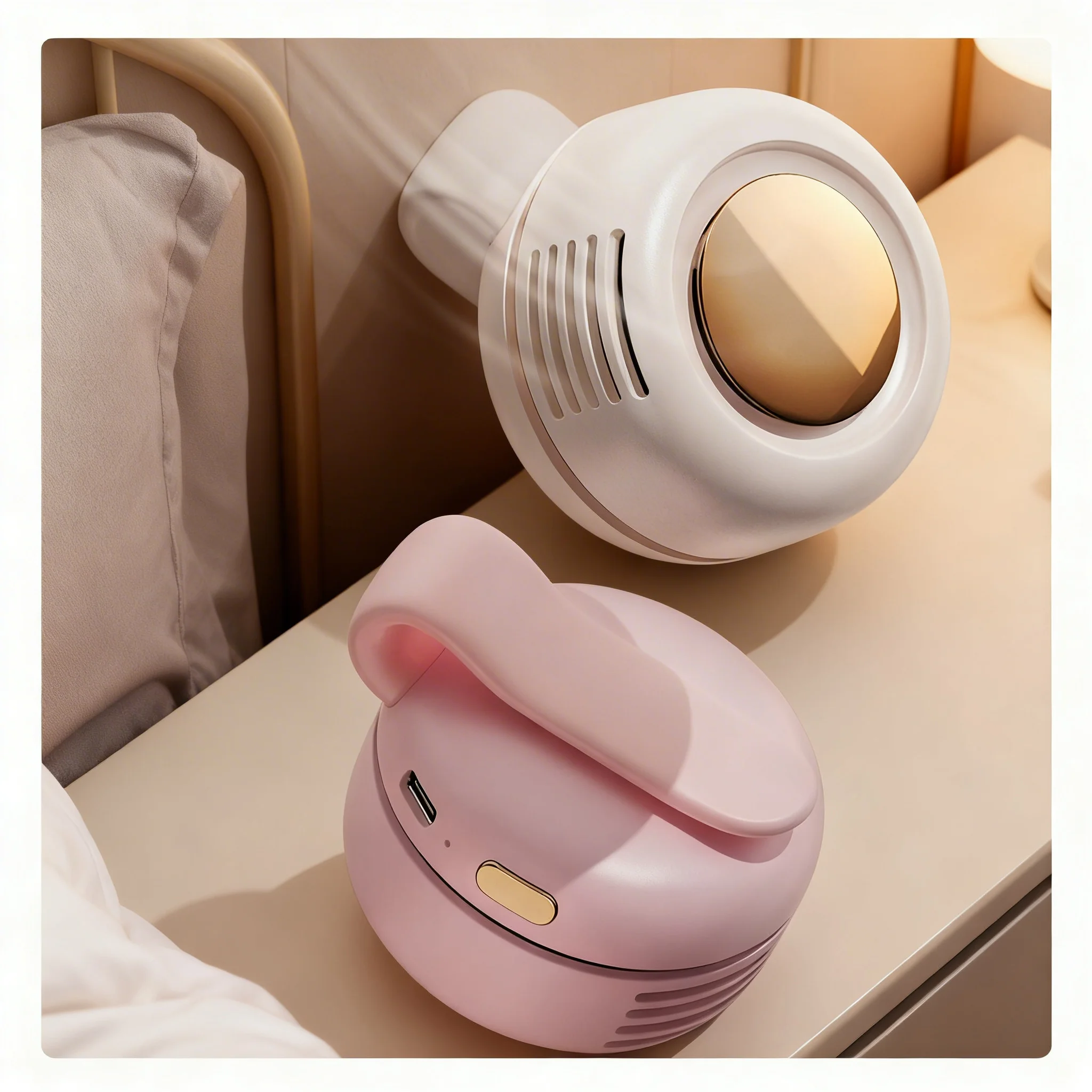 1/3pcs Mini Whirlwind Portable Snap On Charging Fan Waist Clip Mini Whirlwind Fan 3-Speed Handsfree Silent Strong Wind
