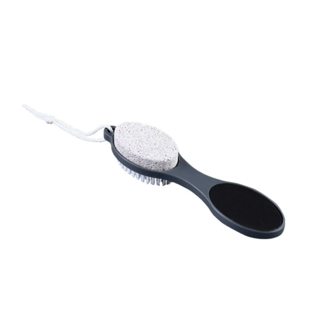 Durable 4-Side Design Foot File Cleaning Brush Multi-function Dead Skin Remover Non-Slip Grip Pumice Stone For Foot Surface Care