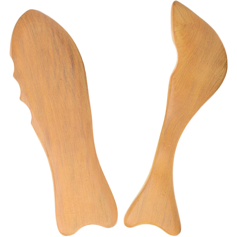 

2 шт., деревянная доска Гуаша в форме рыбы, специальный дизайн, инструмент для глубокого массажа, расслабляющий массажер для мышц, шеи, спины, лица для путешествий