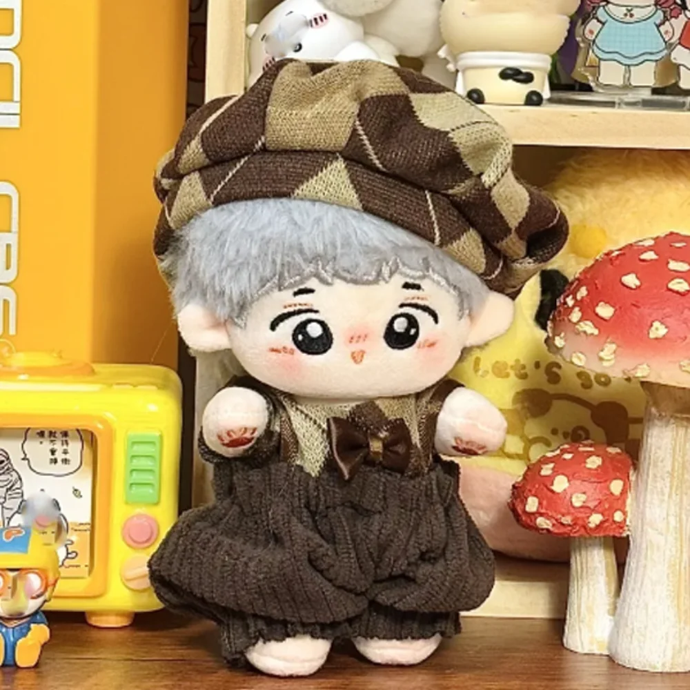 

Свитер ягненка 10/20 см, хлопковая кукольная одежда, наряд, шарф, 10 см, хлопковая кукольная одежда, мини-модная плюшевая кукла 20 см