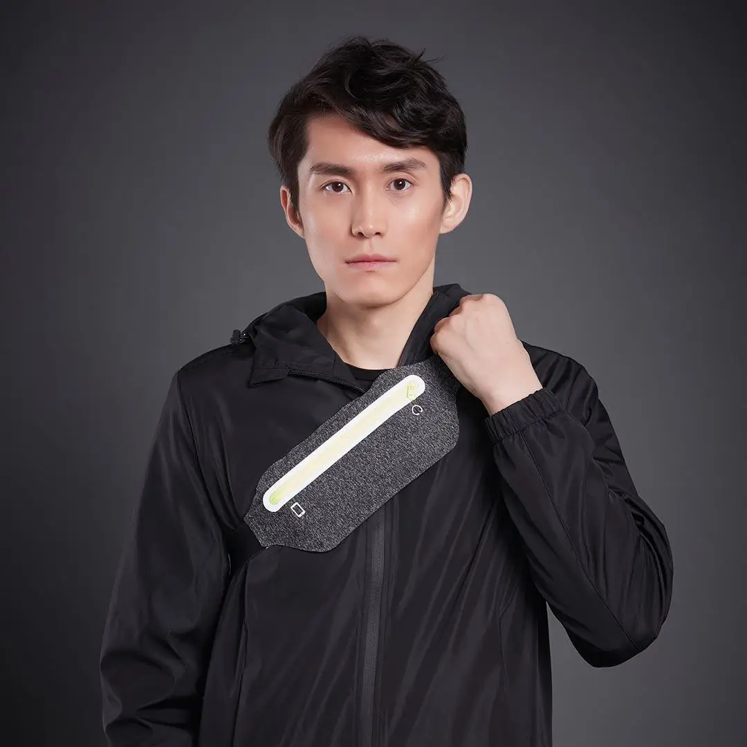 MIXING-Sac de sport léger, sacoche de taille portable, sangle élastique, design prise pour écouteurs