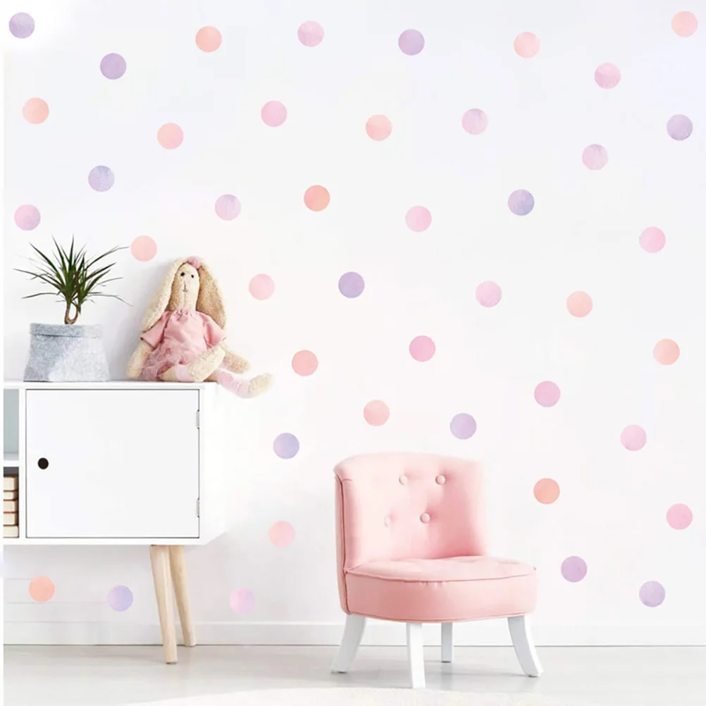 

Colorful Dots Wall Sticker Stickers Decal Decals Removable for Rooms Watercolor Pvc