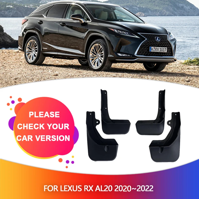 Mudflaps Fender For Lexus RX AL20 2020 2021 2022 Mudguards Mud Flap Styline Splash Mud Guards Cover Car Wheel Accessories