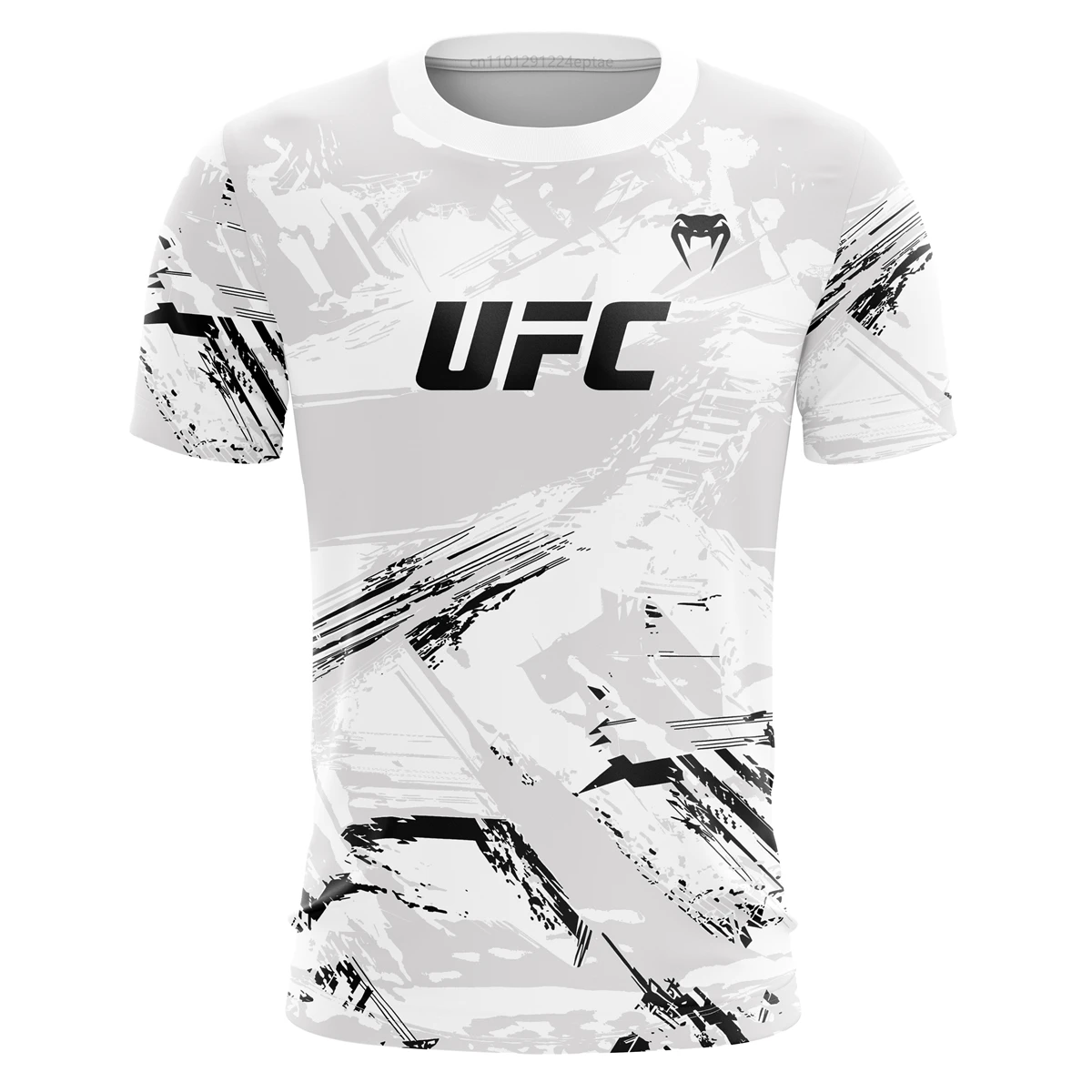 Men's UFC Fashion Short Sleeve Gym Running Round Neck T-Shirt MMA Training Exercise Gym Sport Tops Lightweight Player Jersey image 3
