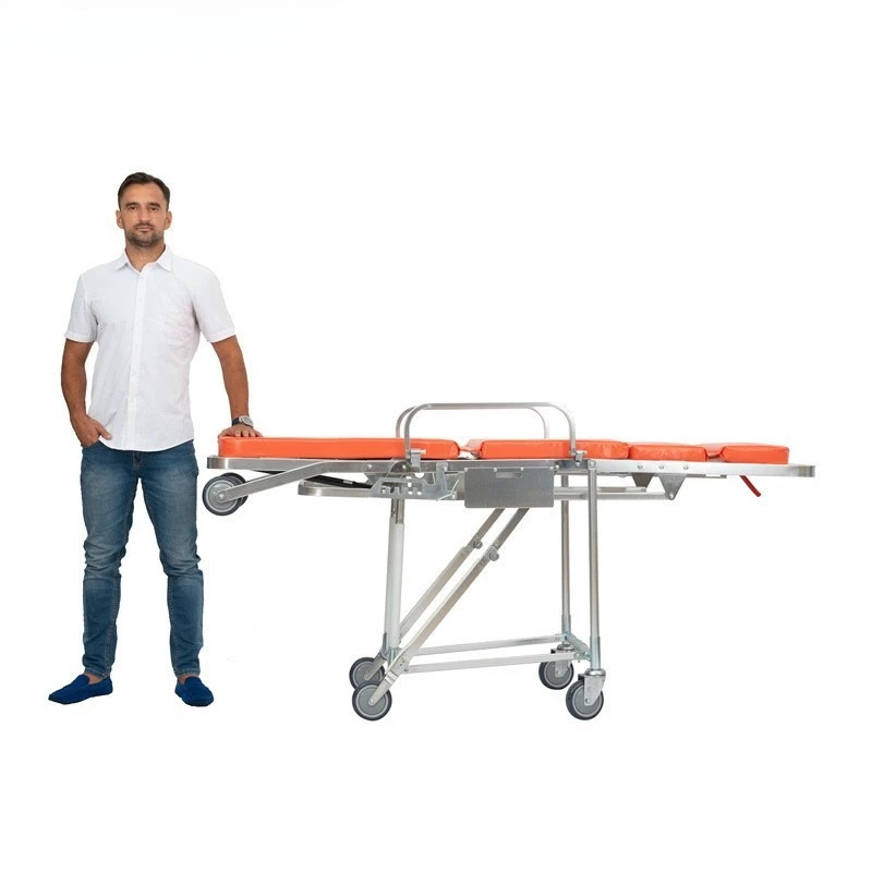 

Chair Ambulance Stretcher 120 Ambulance Stretcher, Emergency Bed Cart, Aluminum Alloy Foldable Chair Stretcher