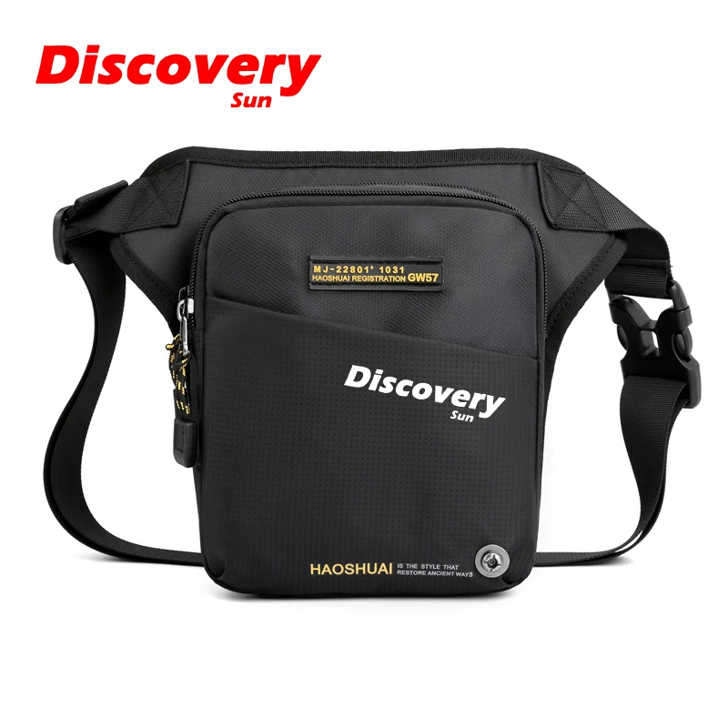 DISCOVERY-SUN Men\'s Waist Bag Outdoor Travel Waterproof Sports Phone Bag Travel Sling Chest Bag Fashion Shoulder Bag