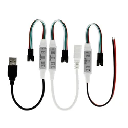 High Quality Mini SP002E Controller For Pixel LED Strip Light USB 3 4 Key LED Light Strip Music Bluetooth DC5V-24V