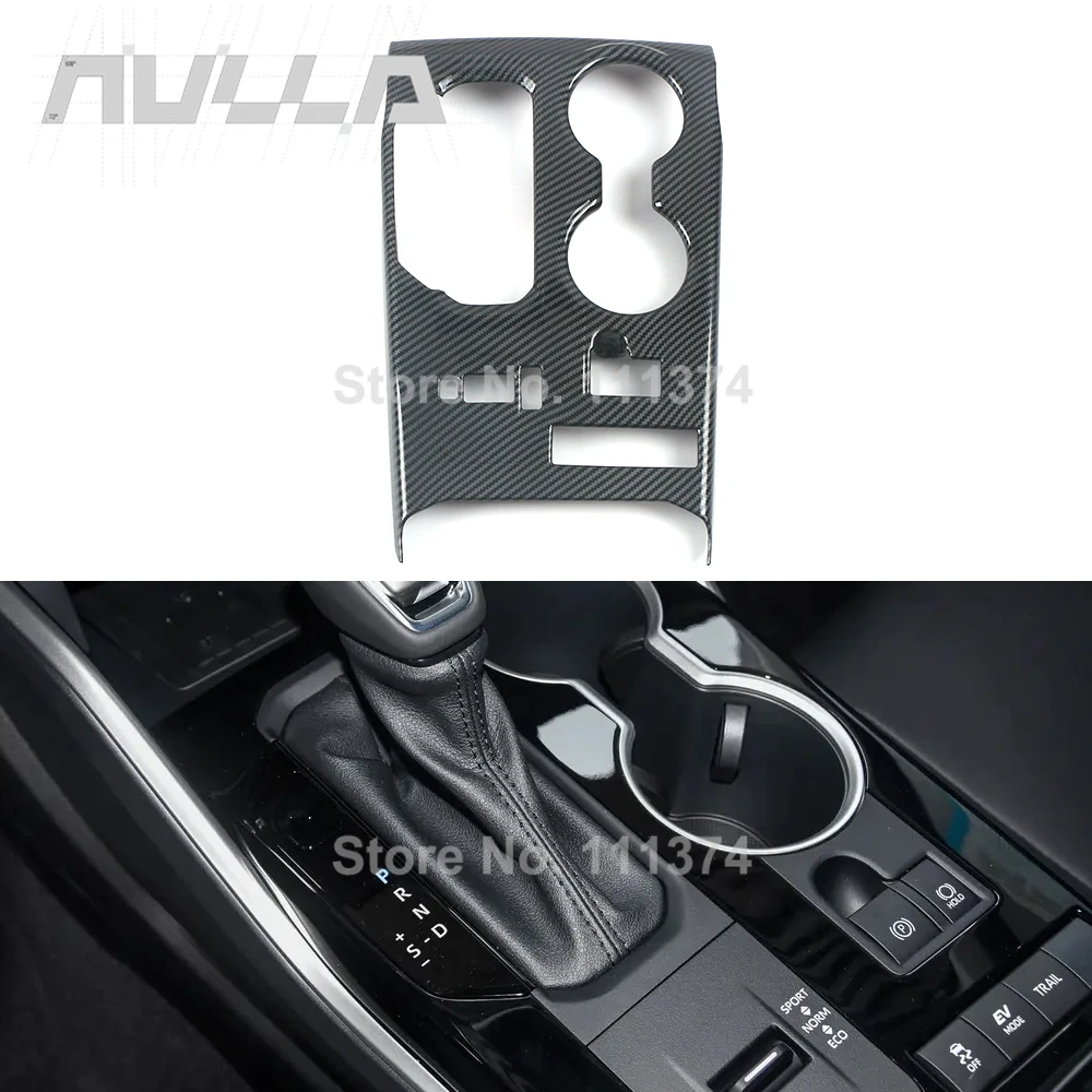

Для Toyota Highlander XU70 Kluger 2020-2026 внутренняя панель коробки передач рамка крышка ABS карбоновая отделка аксессуары