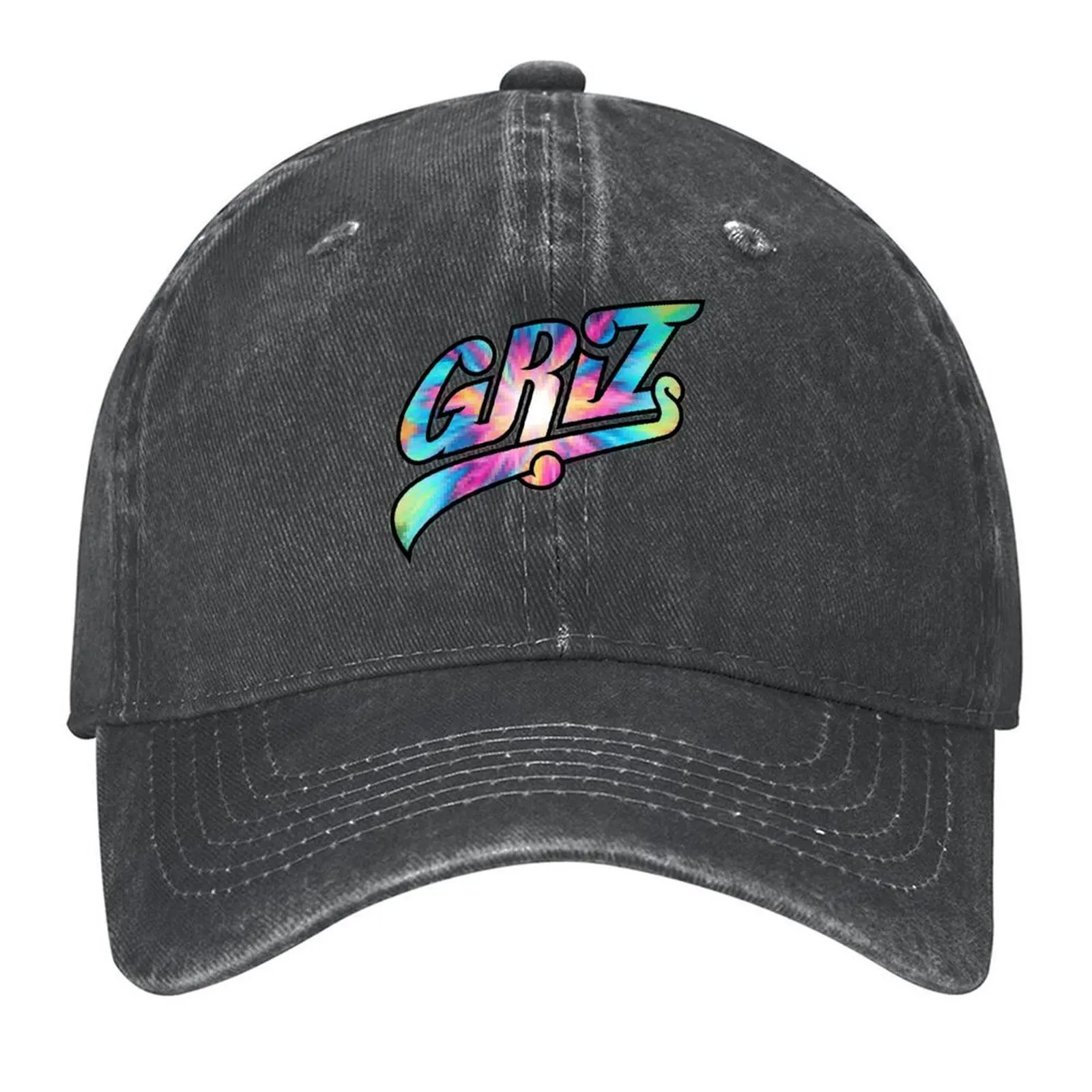 

GRiZ Logo- Rainbow Pixel Tie-Dye Print Baseball Cap Thermal Visor Hood Hat Man Luxury Kids Hat Hats Man Women's