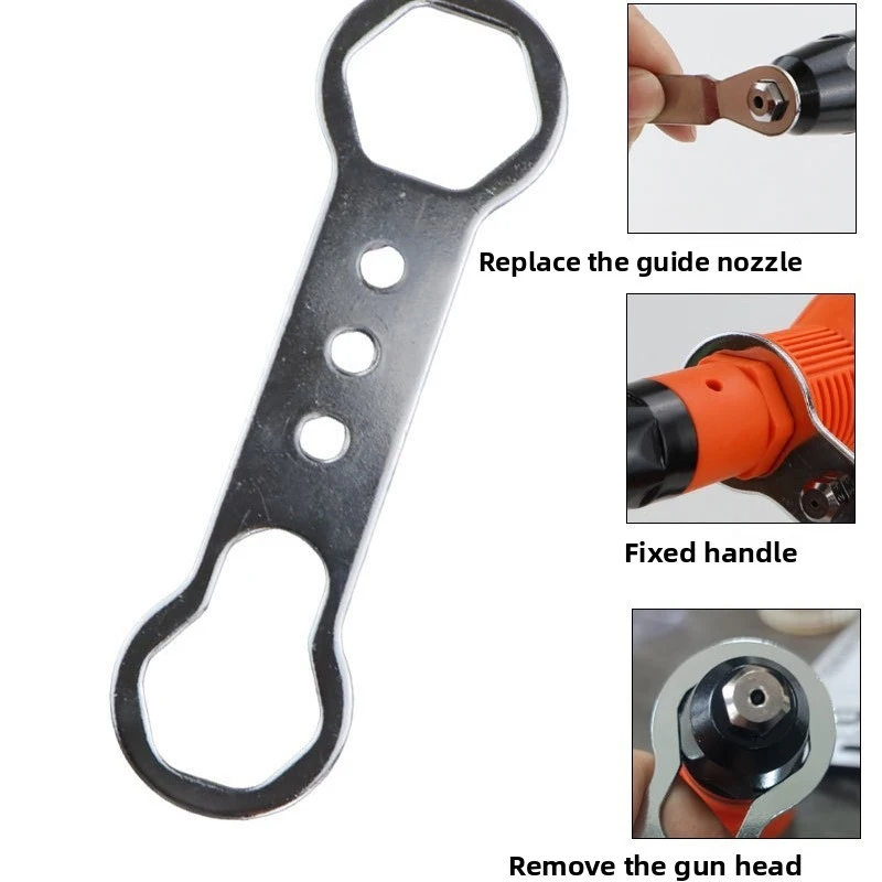 Electric rivet gun, riveting gun, riveting machine, fully automatic conversion head, core pulling and mortising