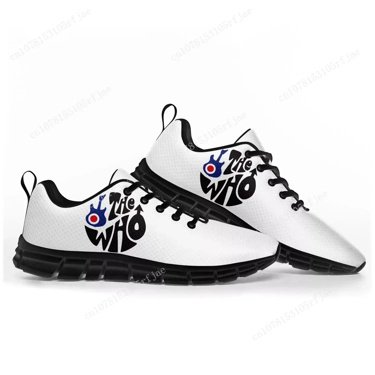 The Who Pop Rock Band Sports Shoes Mens Womens  Sneakers Casual Custom Couple Shoes Black