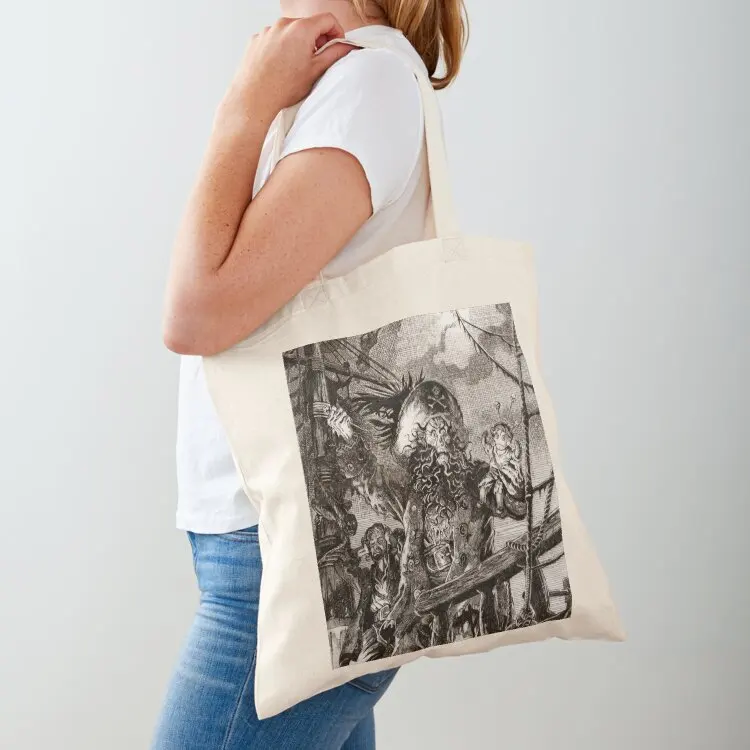 حقيبة حمل منقوشة من LeChuck لسوبر ماركت الشاطئ حقيبة قابلة للطي للمتسوقين من القماش للنساء