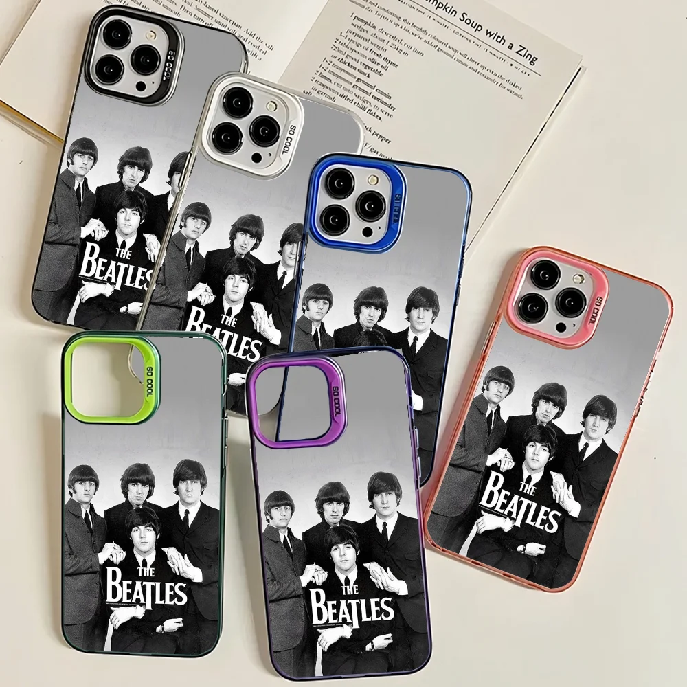 The Band B- BeatlesS Let It Be Phone Case IMD Color Silver Shell For IPhone 16 15 14 13 12 11 Pro Max Plus