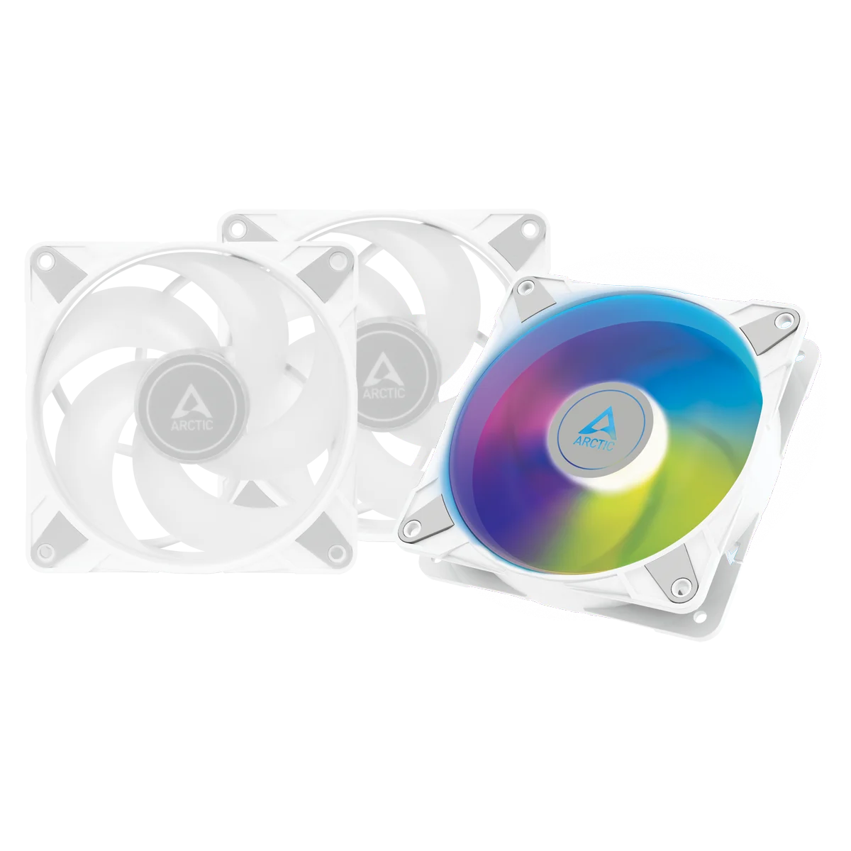 Enfriador de sistema ARCTIC P12 PWM PST A-RGB (PACK DE 3) BLANCO