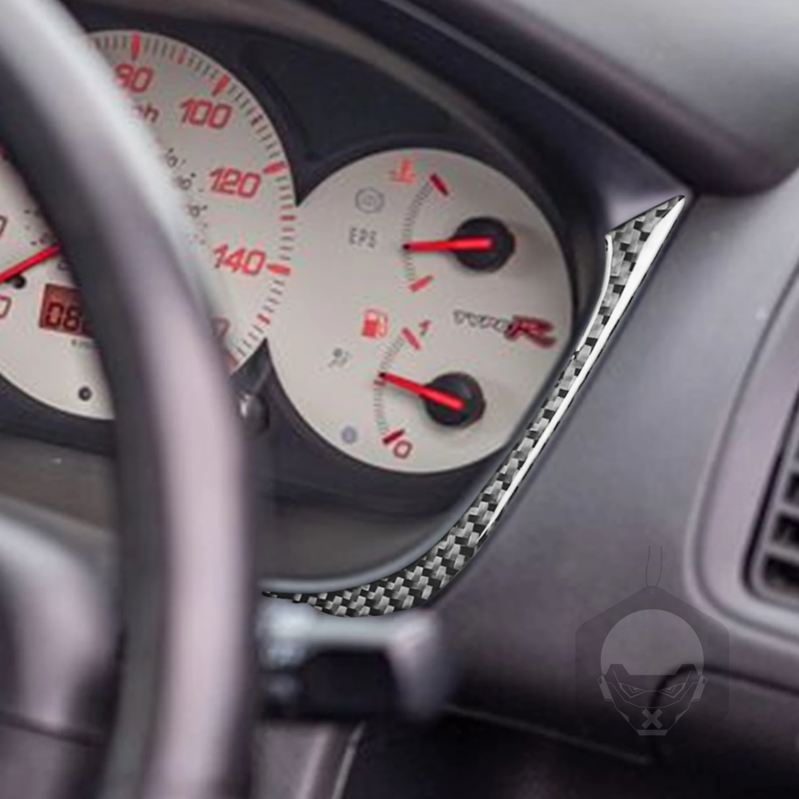 

Carbon Fiber Car Accessories Dashboard Speedometer Modified Interior Trim Cover Sticker For Honda Civic Si 2001 2002 2003 04 05