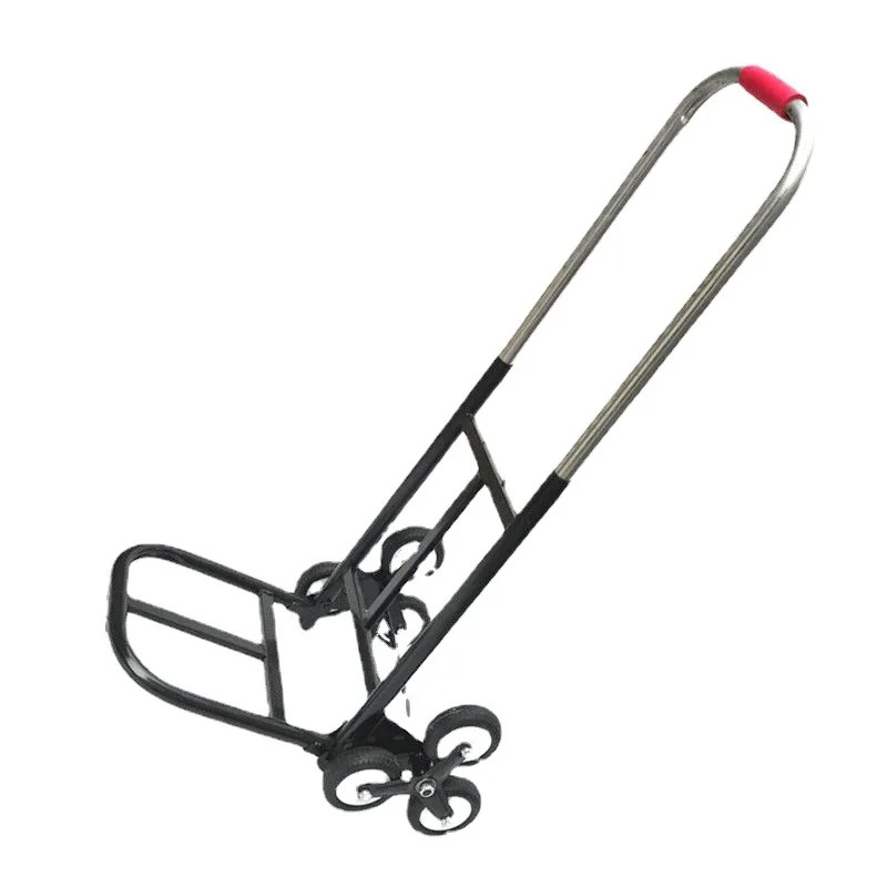 Folding Cart Hand Pulling Car Household Grocery Shopping Pull Rod To Pull Goods Upstairs To Carry Climbing Stairs Load Trailer