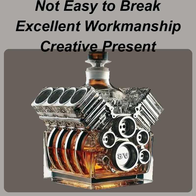 

V8 двигатели для бутылок вина, форма, графины для спирта, графин для бутылок виски, аксессуары для бара для текилы, бурбона