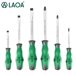 LAOA 6pcs Screwdriver Sets Philips Screwdriver Straight Screw Driver Household Tool Set Repair Toolkit