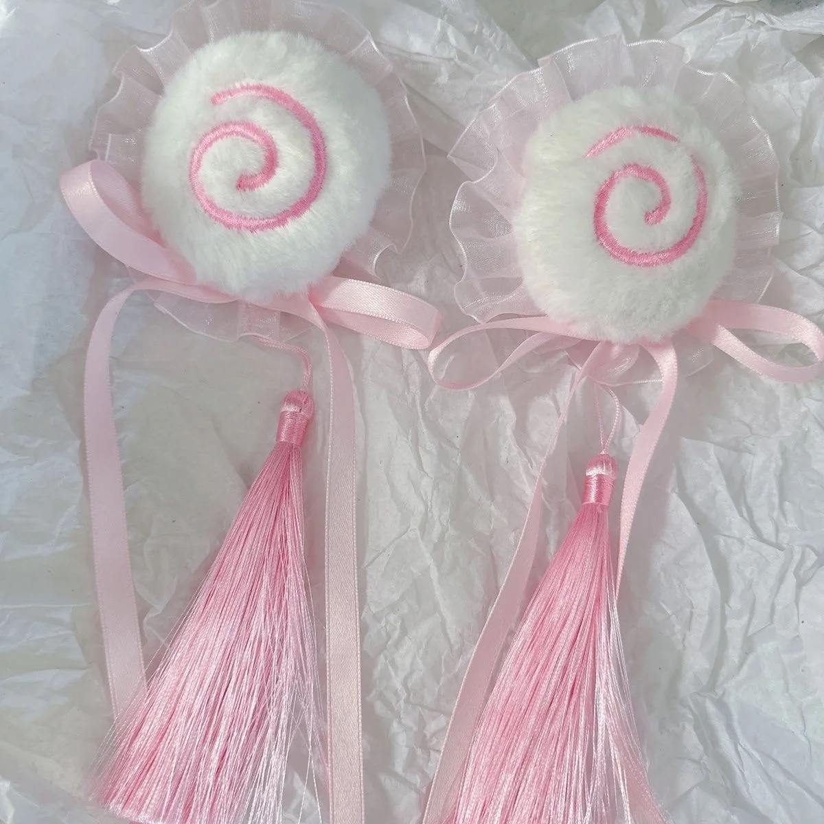 Coiffure Cheongsam en peluche tourbillonnante, dentelle douce, pince à chignon, couvre-chef Cosplay, accessoires pour cheveux Lolita