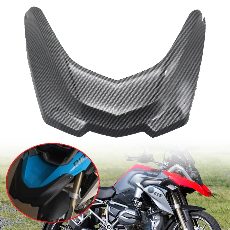 

Fit For BMW R1200GS LC 2013-2016 2015 Motorcycle Carbon Look Front Beak Extender Nose Fairing Fender Cowl Extension Wheel Cover