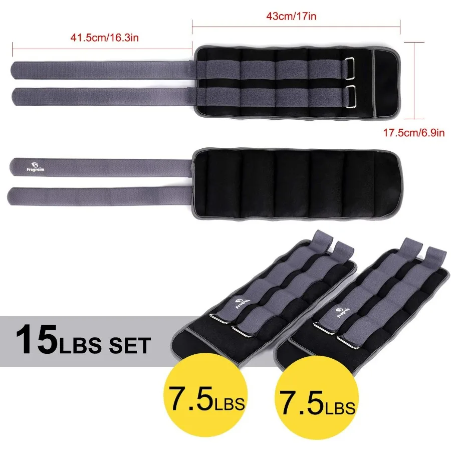 أوزان الكاحل للنساء والرجال و 1 2 3 4 6 8 10 12 15 20 رطل 1 زوج حزام قابل للتعديل معدات تدريب القوة للركض الصالة الرياضية #3