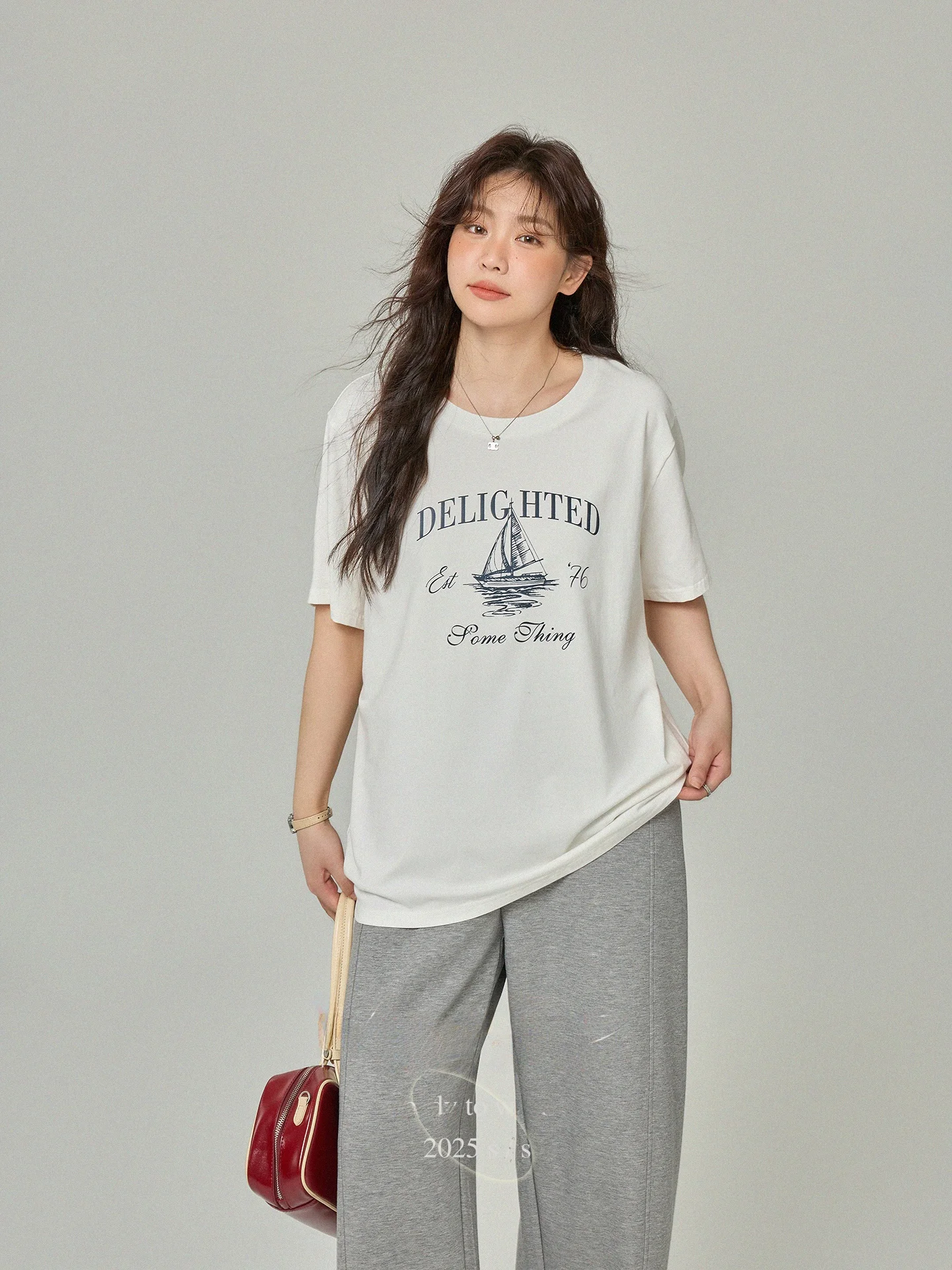 

plus Size Women's Summer T-Shirt White Short Sleeve Base Layer Top Casual Loose Fit Breathable Cotton Print Casual Wear