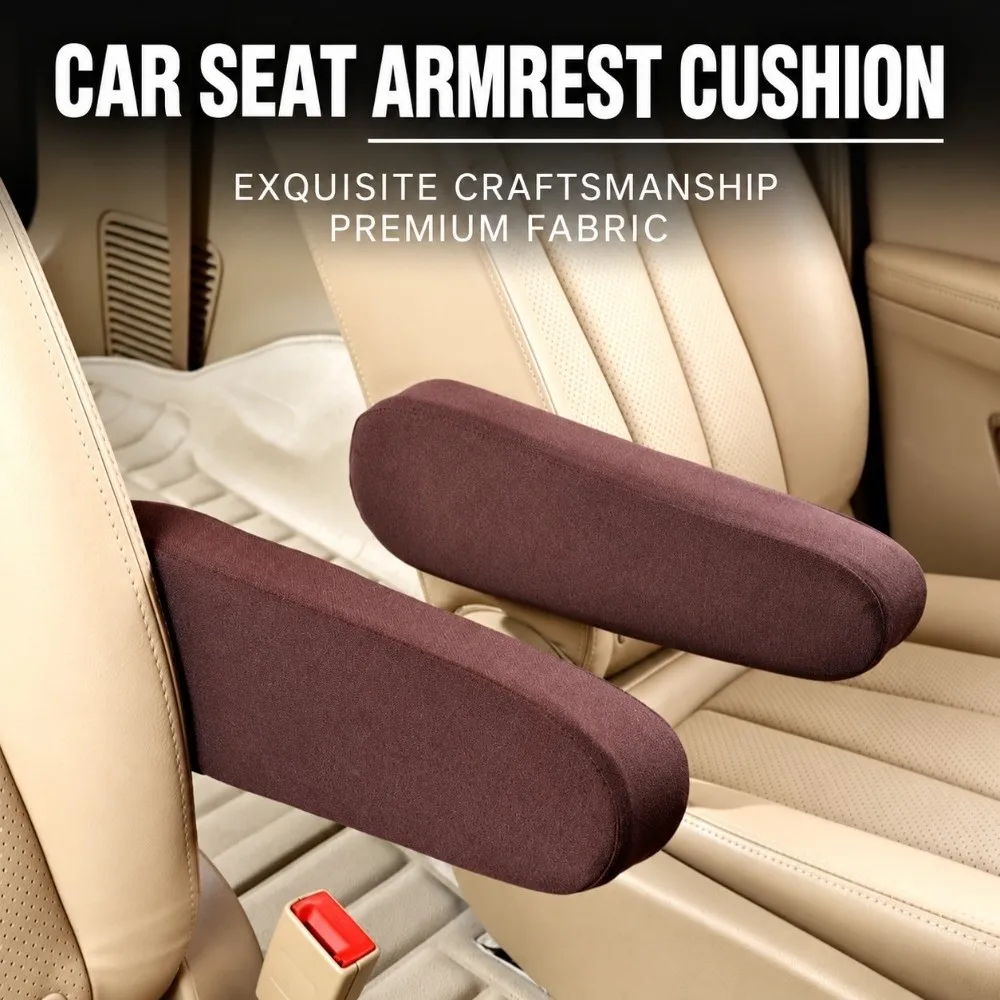 Elastic Car Armrest Cover Dust-proof Breathable Armrest Protector Soft with Storage Bag Car Interior Accessories Auto Inside