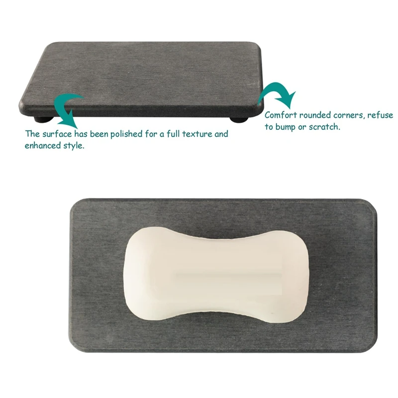 Bandejas de tocador para lavabo de baño de tierras de diatomeas PORK, bandeja absorbente de jabón de cocina para el hogar