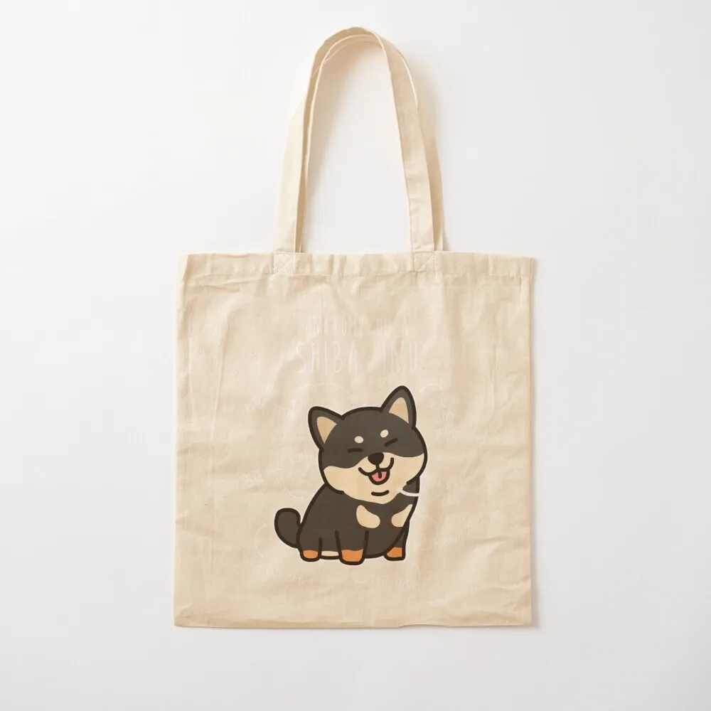 

Black and Tan Shiba Inu Dog Anatomy Tote Bag reusable shopping bags sacs de shopping tote bag canvas