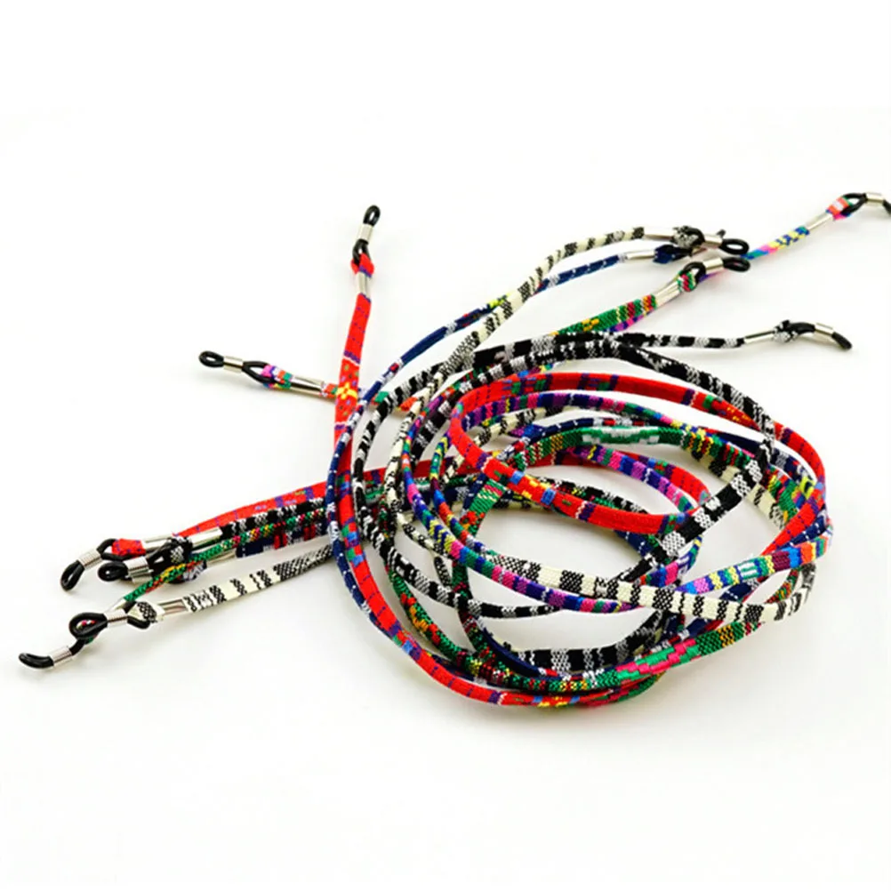 

Anti-Slip Glasses Chain Black Stylish Lightweight Durable Eyewear Holder Washable Secure Fit For Women Cotton Cord Eyeglasses