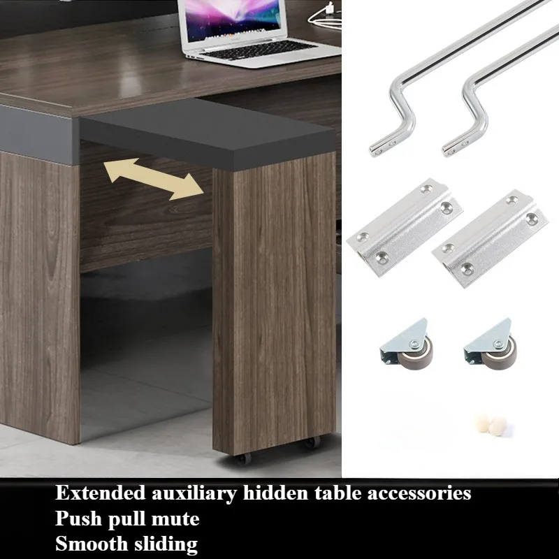 

Multi Functional Extension Auxiliary Hidden Pull-out Table Rail Desk Desk Desk Top Sliding Rail Hardware Accessories