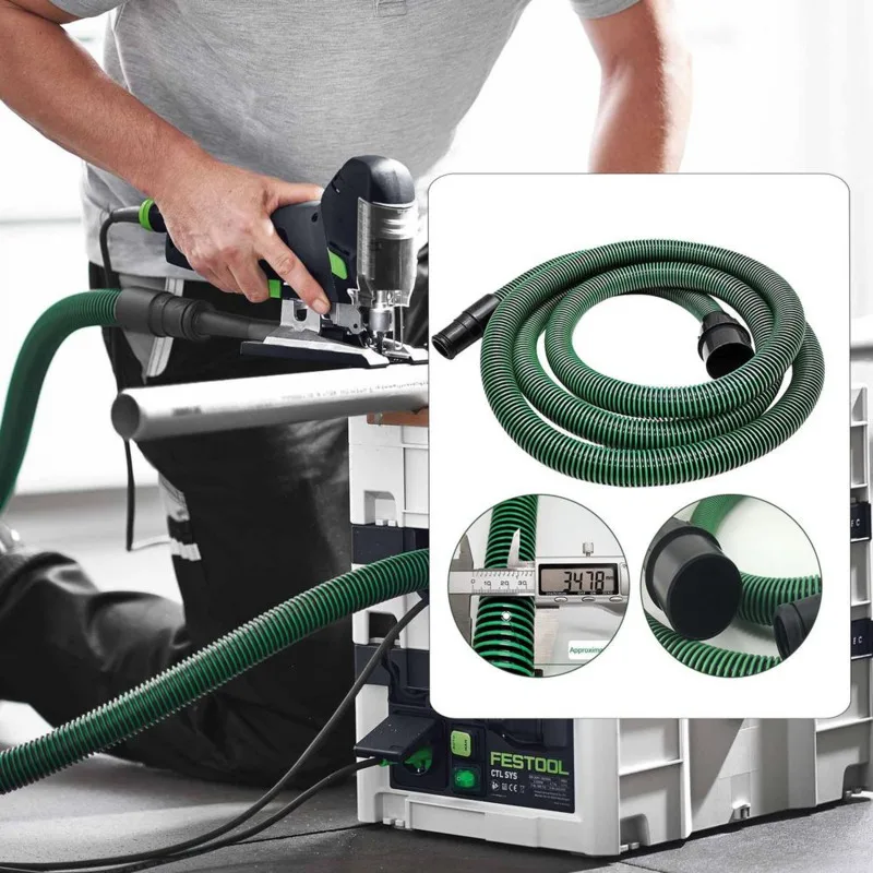 Festos Dust Collection Hoses Electric Universal Vacuum Cleaner EVA Hose Anti Static Dust Absorption Pipe Suction Hose Trachea