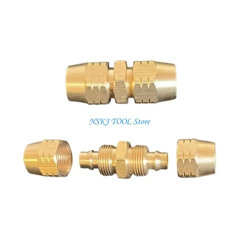 L8RC Quick Irrigation Fittings Reusable Hose Splicer Sprays Hose Copper Joint Air Hose Fitting Easy to Install