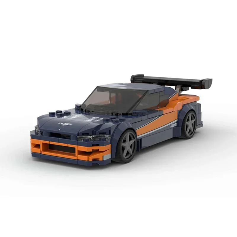 Furious Movies Speed Hypercar Model MOC Building Bricks S15 V2 Modular Technology Children Toys Suit Assemble Gifts Holiday