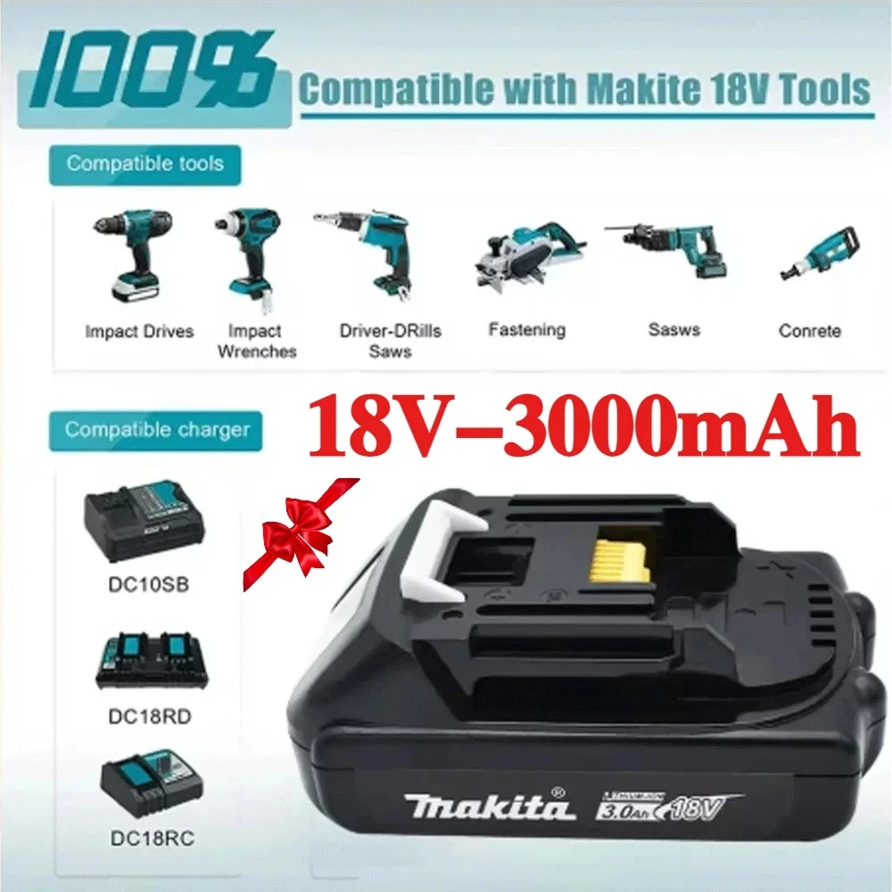 Akumulátor Makita 18V 3Ah Li-Ion, náhradní baterie pro vrtačku 18V, BL1830, BL1840, BL1850, BL1860B - náhled 6