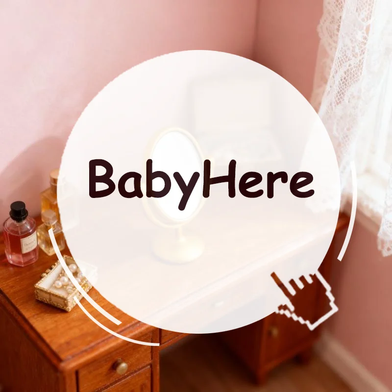 

1 шт. Миниатюрное ретро-зеркало для туалетного столика, модель в масштабе 1:12, украшение для кукольного домика, винтажная мебель для ванной комнаты, аксессуары для кукол