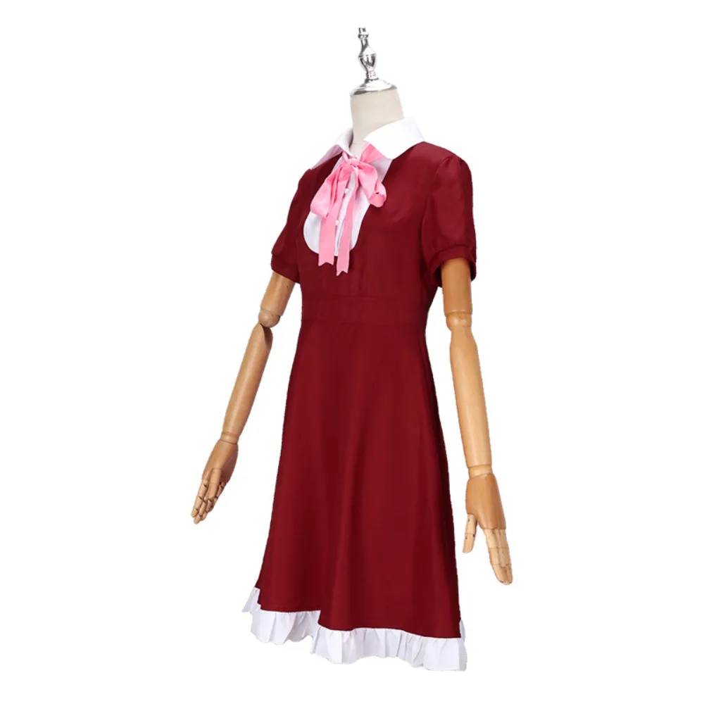 Anime Elise Cosplay Traje Feminino, Vestidos Vermelhos, Uniforme, Ternos Adulto, Roupa de Halloween, Roupas de Festa de Carnaval, Representação, Conjuntos Completos