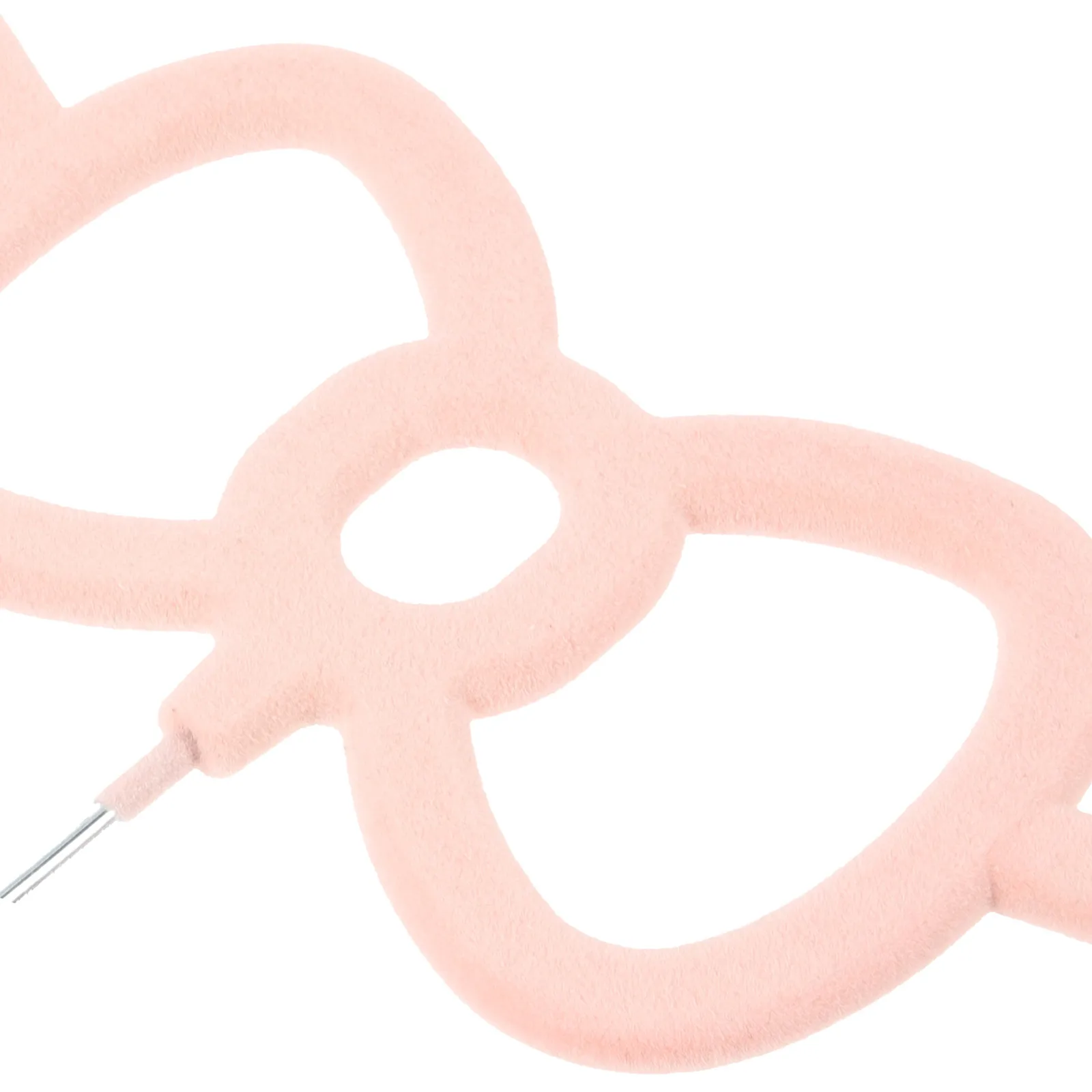 

10 pcs Flocking Hangers Closet Storage Clothes Bow Design Anti-Slip Sturdy for Dress Coats Skirts Pants Adult Hangers
