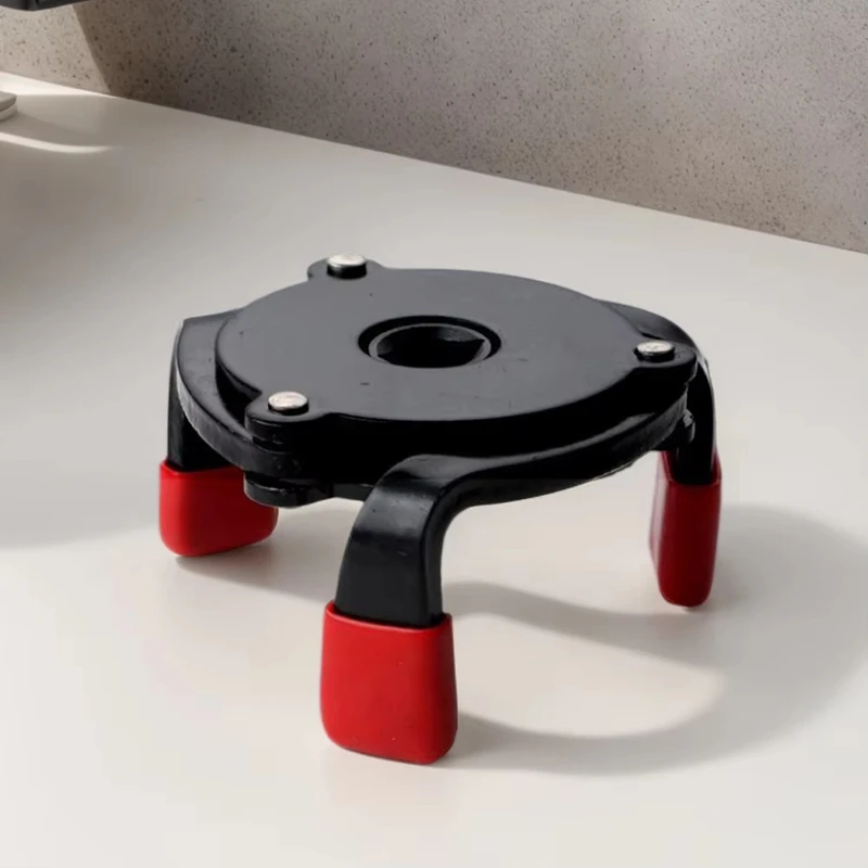 MAKE-ユニバーサルオイルフィルターレンチ調整可能な 3 顎オイルフィルター取り外しツール 3 顎フィルターレンチ車のオイルフィルター取り外し用