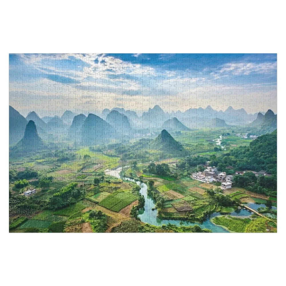 

Grassland Mountains Puzzle Jigsaw Puzzle Custom Jigsaw Wood Adults Toys For Children Puzzle