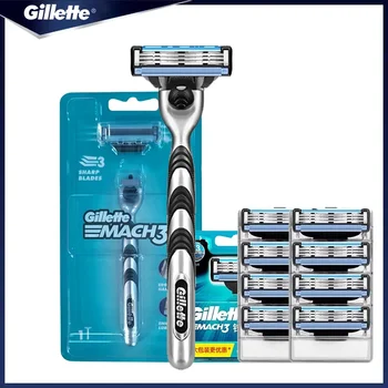 Rasoio manuale genuino Gillette Mach 3 per uomo Lame a 3 strati Rasoio da uomo Barba Rasatura Depilazione MACH 3 Rasoio Rasoio Rasoio