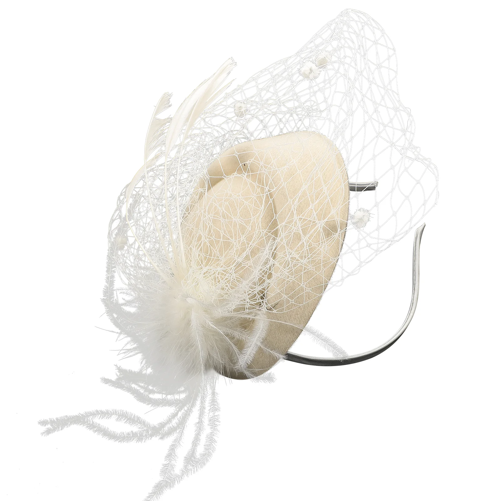 

Fascinator Hat Mesh Hair Accessories Pearl Design Bridal Headdress Wedding Tea Party Headb Banquet Fascinators For Women