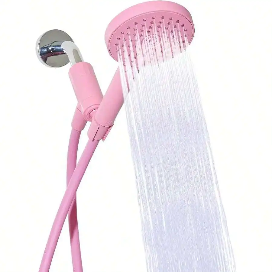 Handheld Shower Head, High Pressure, 3 Spray Functions Plus Pause, Extra Long 70 Inch Hose - Materials - Easy DIY Installation -