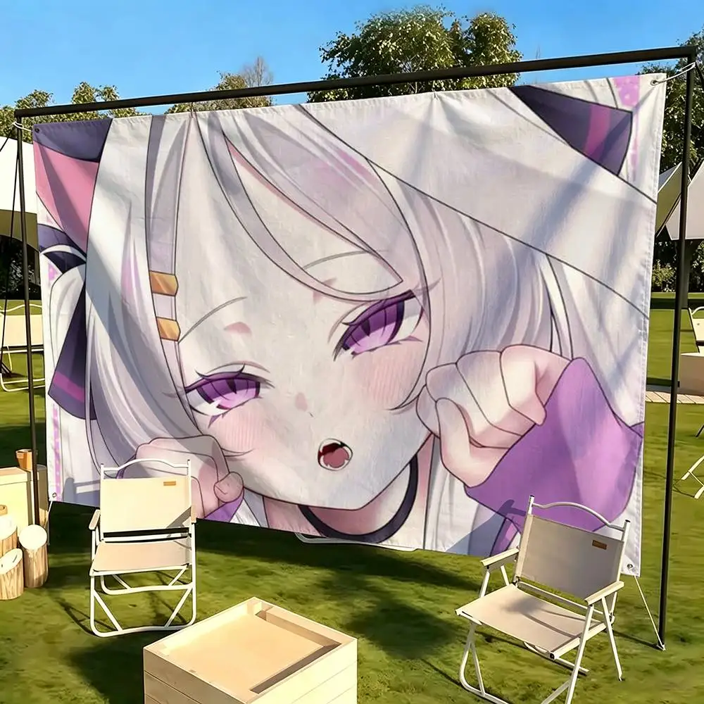 B-Blue Archive Sorasaki Hina  Flag Suitable For Party Club Outdoor Interior Wall Decoration Banner Fans Gift
