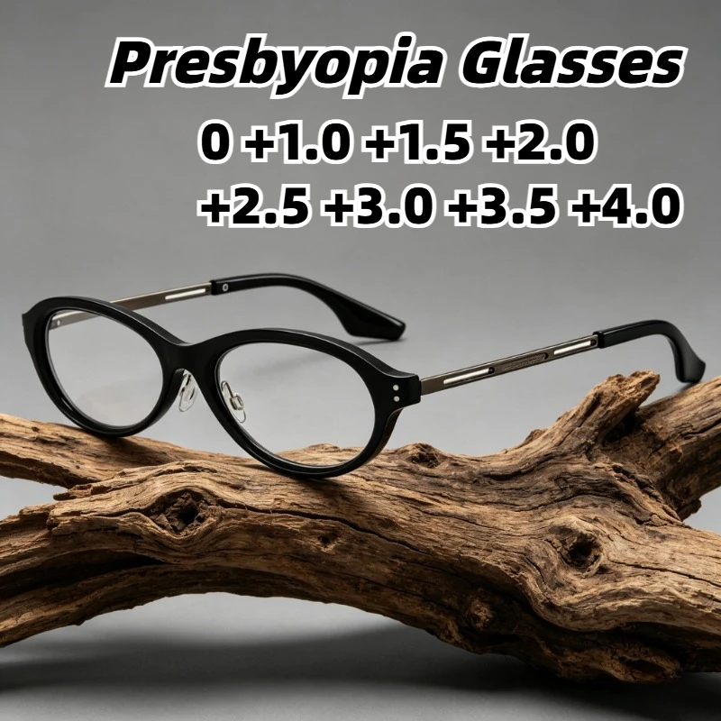 

2026 New High-Definition Anti-Blue Light Presbyopia Glasses Unisex Fashionable Metal-Frame Reading Eyeglasses 0 To +4.0