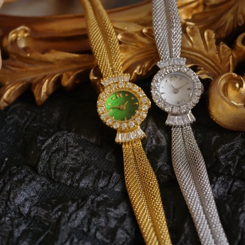 24k gold vintage ladies' watch sapphire mirror luxury bracelet Japan MIYOTA movement waterproof women's watch reloj mujer