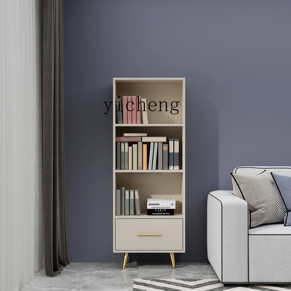 

X5-1 Modern Simple Champagne Grey Combination Multi-layer Bookcase Shelf Living Room Study Household