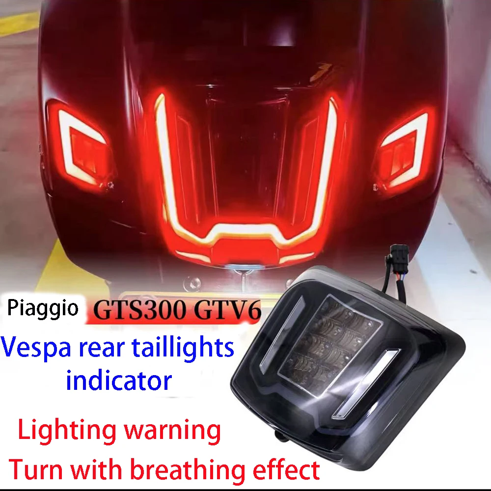 

Motorcycle LED Tail Light Taillight Rear Lamp Housing for Vespa GTS300 HPE GTS 300 Supertech GTV300 GTV 300 Sei Giorni